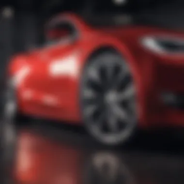 Tesla aero rims showcasing sleek design and aerodynamics