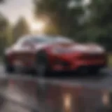 Tesla electric vehicle showcasing advanced aerodynamics
