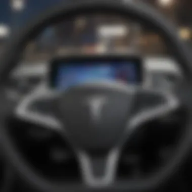 Comparison of traditional steering wheel vs Tesla Model S yoke steering wheel