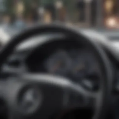 A close-up view of the advanced dashboard technology in the Mercedes-Benz CLK Class.