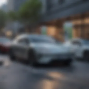 Charging station with multiple electric cars