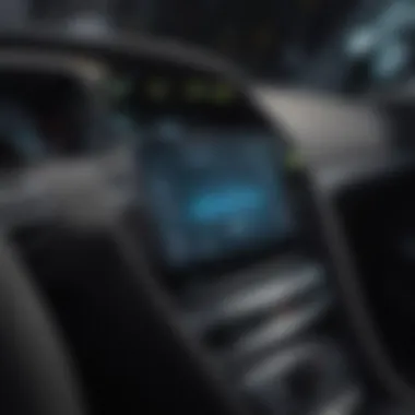 Advanced Technology in Electric Vehicles Dashboard of an electric car highlighting advanced technology