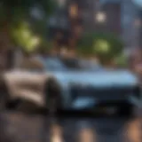 Sleek electric vehicle showcasing innovative design