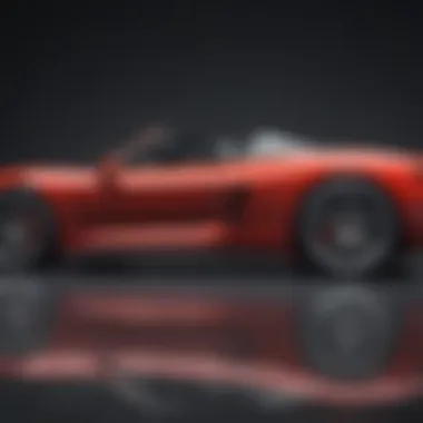 Aerodynamic Elegance of the Porsche Spider Sleek profile of the Porsche Spider emphasizing its aerodynamic design