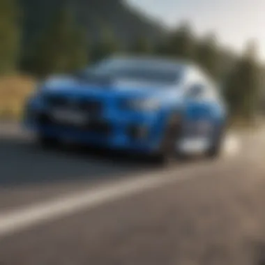 Thrilling Driving Experience of the Subaru STI Hatch Subaru STI Hatch in action on a winding road