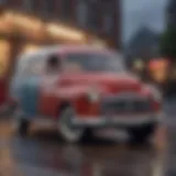 Vintage Plymouth Van showcasing its classic design