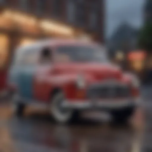 Vintage Plymouth Van showcasing its classic design