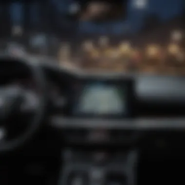 Advanced Technology in a Three-Row SUV Technology dashboard of a three-row SUV highlighting infotainment system