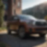 Exterior view of the Toyota Sequoia Platinum showcasing its robust design