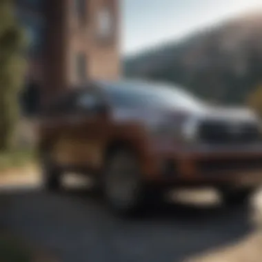 Exterior view of the Toyota Sequoia Platinum showcasing its robust design