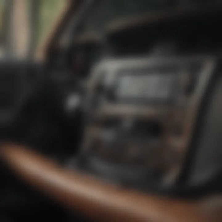 Interior dashboard of the Toyota Sequoia Platinum highlighting technological features