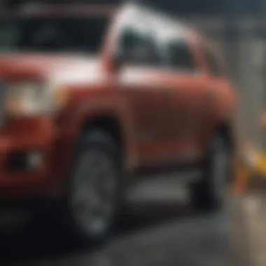 Safety features of the Toyota Sequoia Platinum illustrated through a crash test