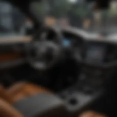Luxury Meets Performance: Trackhawk Interior Interior view of Jeep Trackhawk emphasizing luxury and technology