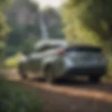 Toyota Prius with a scenic backdrop