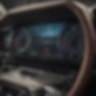 Dashboard of a Ford Mustang showcasing advanced technology features