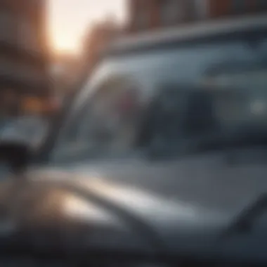 Professional installing a crack resistant windshield in a vehicle