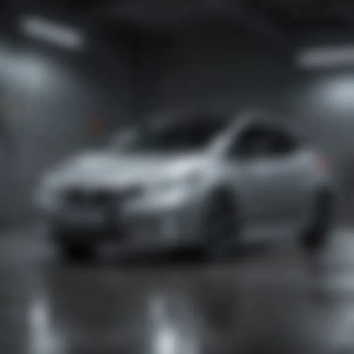 Nissan Leaf showcasing its sporty design and clearance capabilities