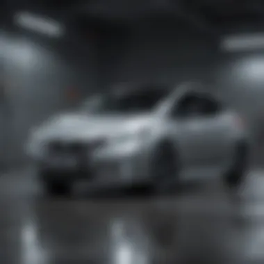 Sporty Design and Clearance of the Nissan Leaf Nissan Leaf showcasing its sporty design and clearance capabilities