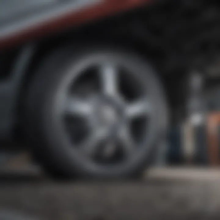 Close-up view of the Nissan Leaf's undercarriage highlighting clearance features