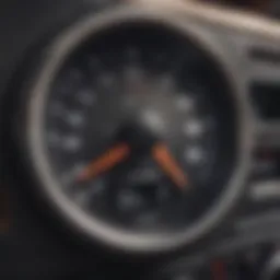 An odometer showing a suspiciously low mileage reading