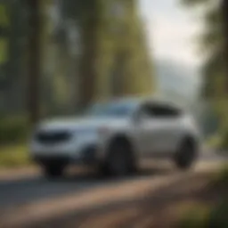 2021 Acura RDX Hybrid parked in a scenic location