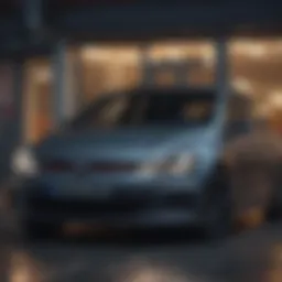 Elegant exterior design of the Volkswagen Golf GTD
