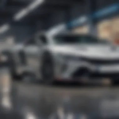 Exploring Replacement Vehicle Options Car dealership with various vehicle options