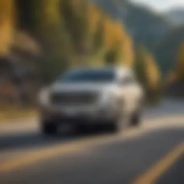 Yukon Denali XL in Action Yukon Denali XL driving on a highway, highlighting its performance
